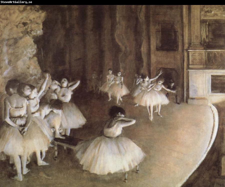 Edgar Degas Rehearal of a Baller on Stage